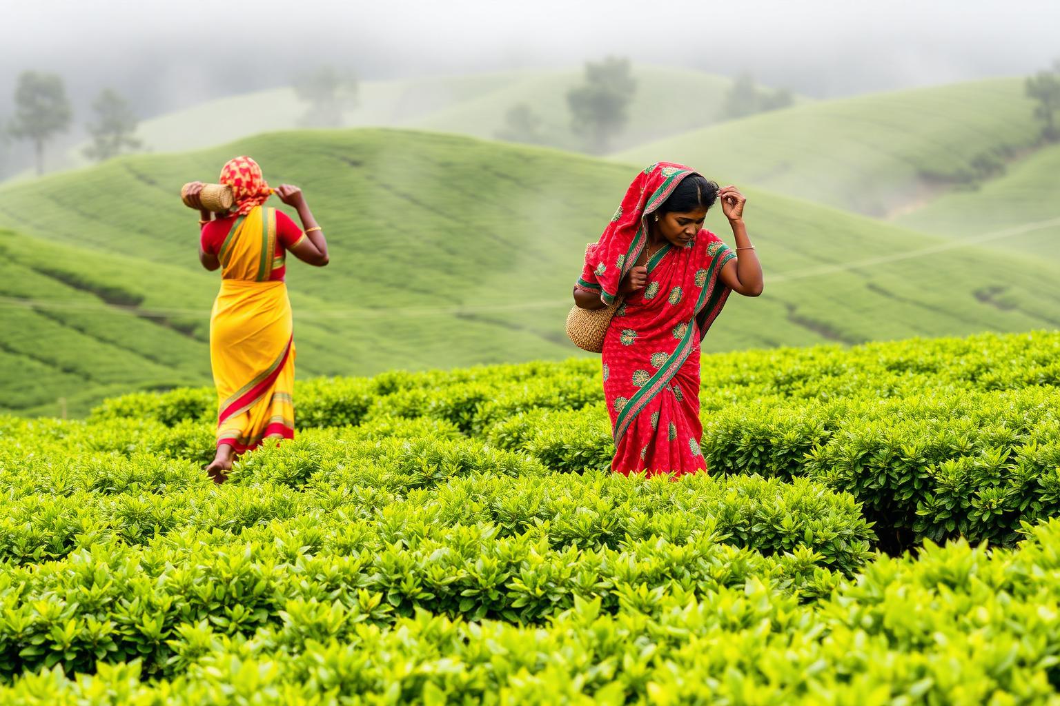 Tea Pluckers · Nuwara Eliya